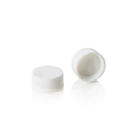 15-425 White Closed Screw Top PE Bump Caps