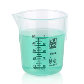 Beaker, Diamond Essentials, Griffin Style, Low Form, Printed Graduations, PP, 50mL, 12/Bag