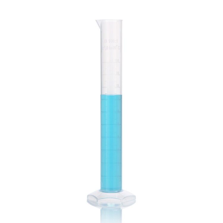 Cylinder, Measuring, Diamond Essentials, Class B, PP, Molded Graduations, tall form, 100mL