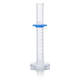 Cylinder, Graduated, Globe Glass, 10mL, Class B, To Deliver (TD), Dual Grads, ASTM E1272, 4/Box