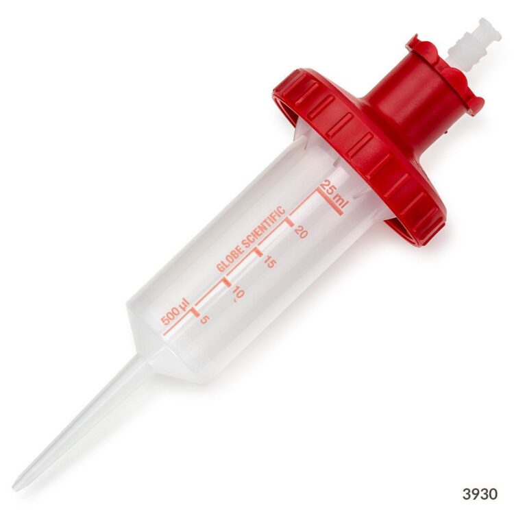 RV-Pette Dispenser Tip for Repeat Volume Pipettors, 25mL (1 Red Adapter Included)