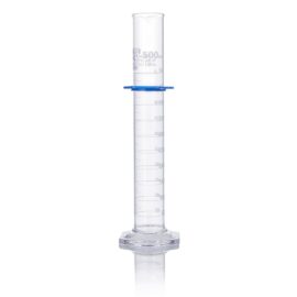 Cylinder, Graduated, Globe Glass, 500mL, Class B, To Deliver (TD), Dual Grads, ASTM E1272, 1/Box